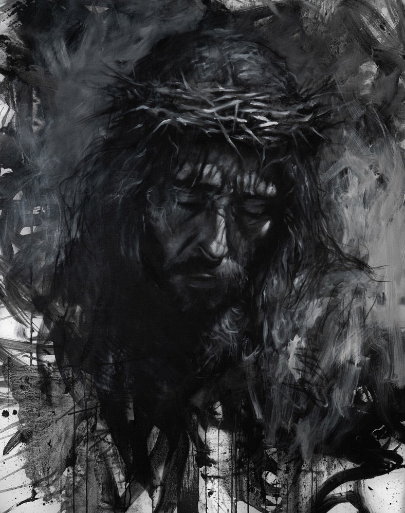 As The Earth Became Dark | Original Painting - Mad Charcoal