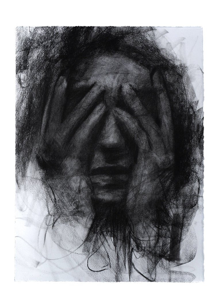 Beyond The Pain | Original Drawing - Mad Charcoal