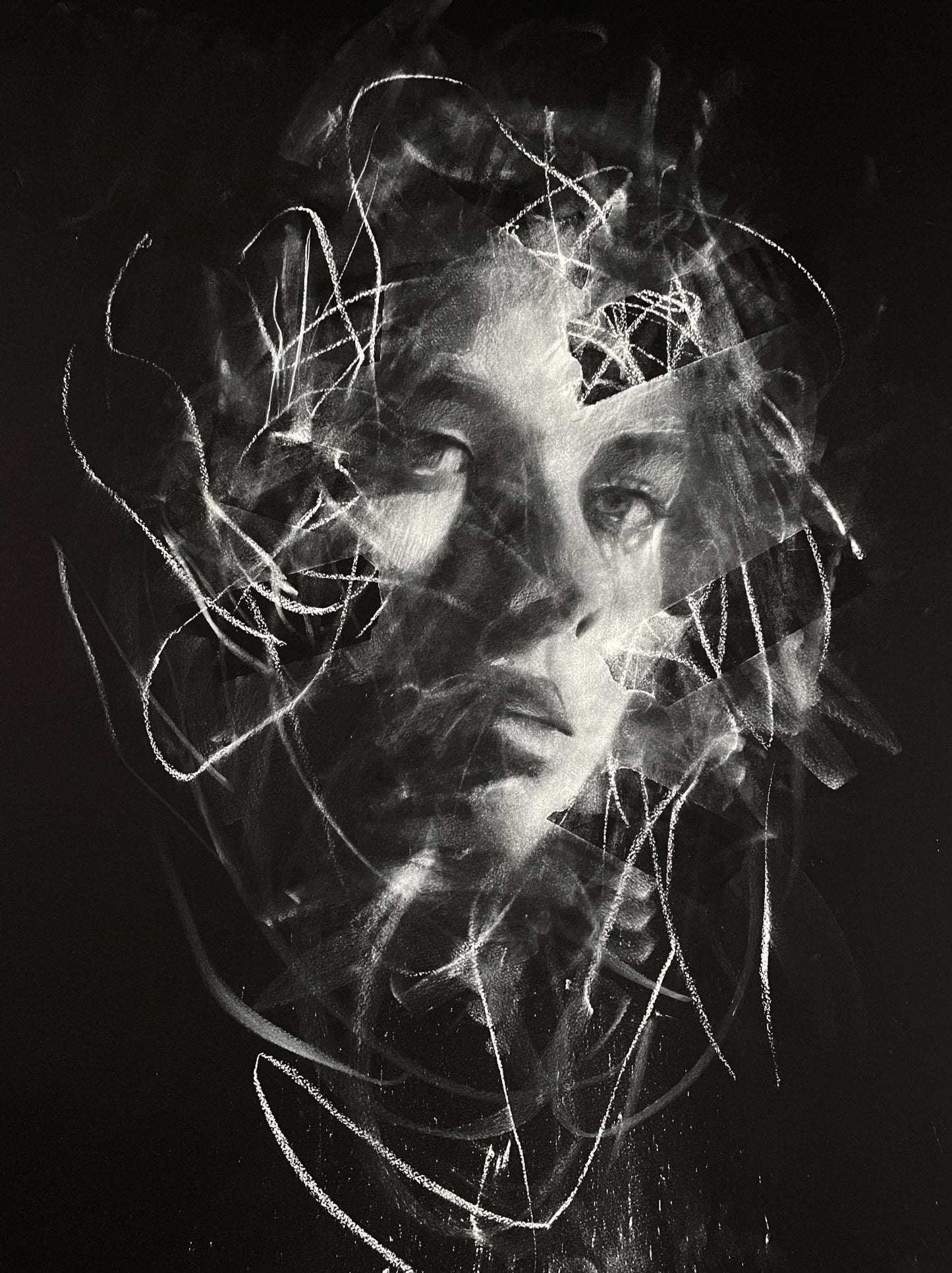 Bloom In The Abyss | Original Drawing - Mad Charcoal