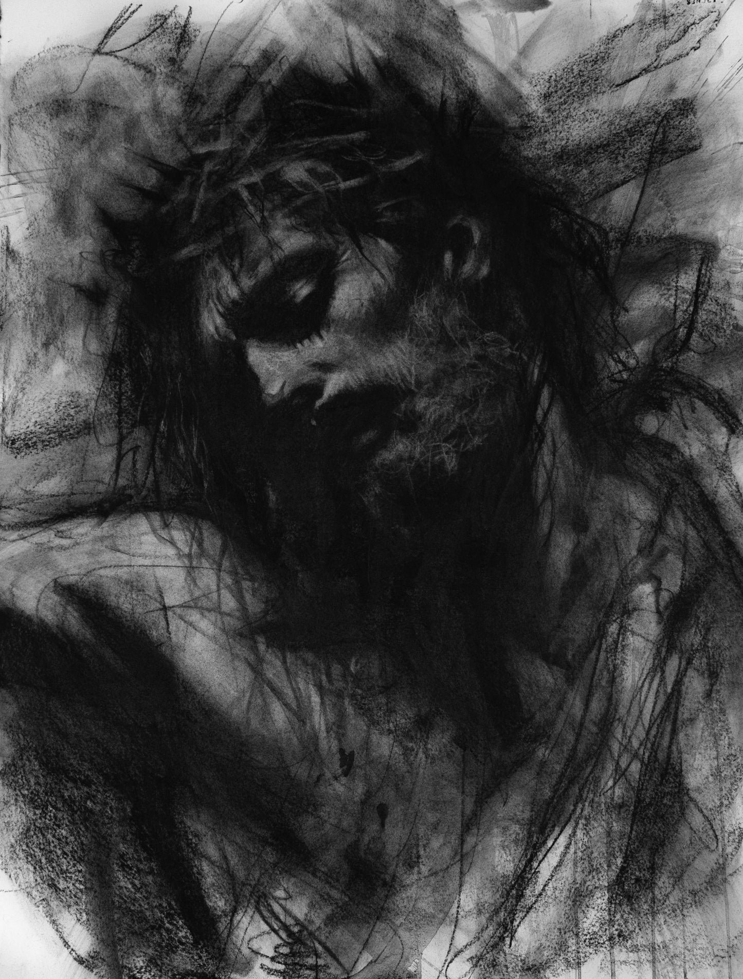 Broken To Bind | Original Drawing - Mad Charcoal