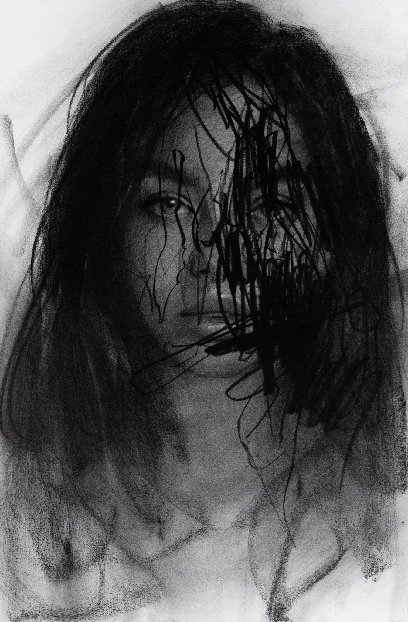Burning Hour | Original Drawing - Mad Charcoal