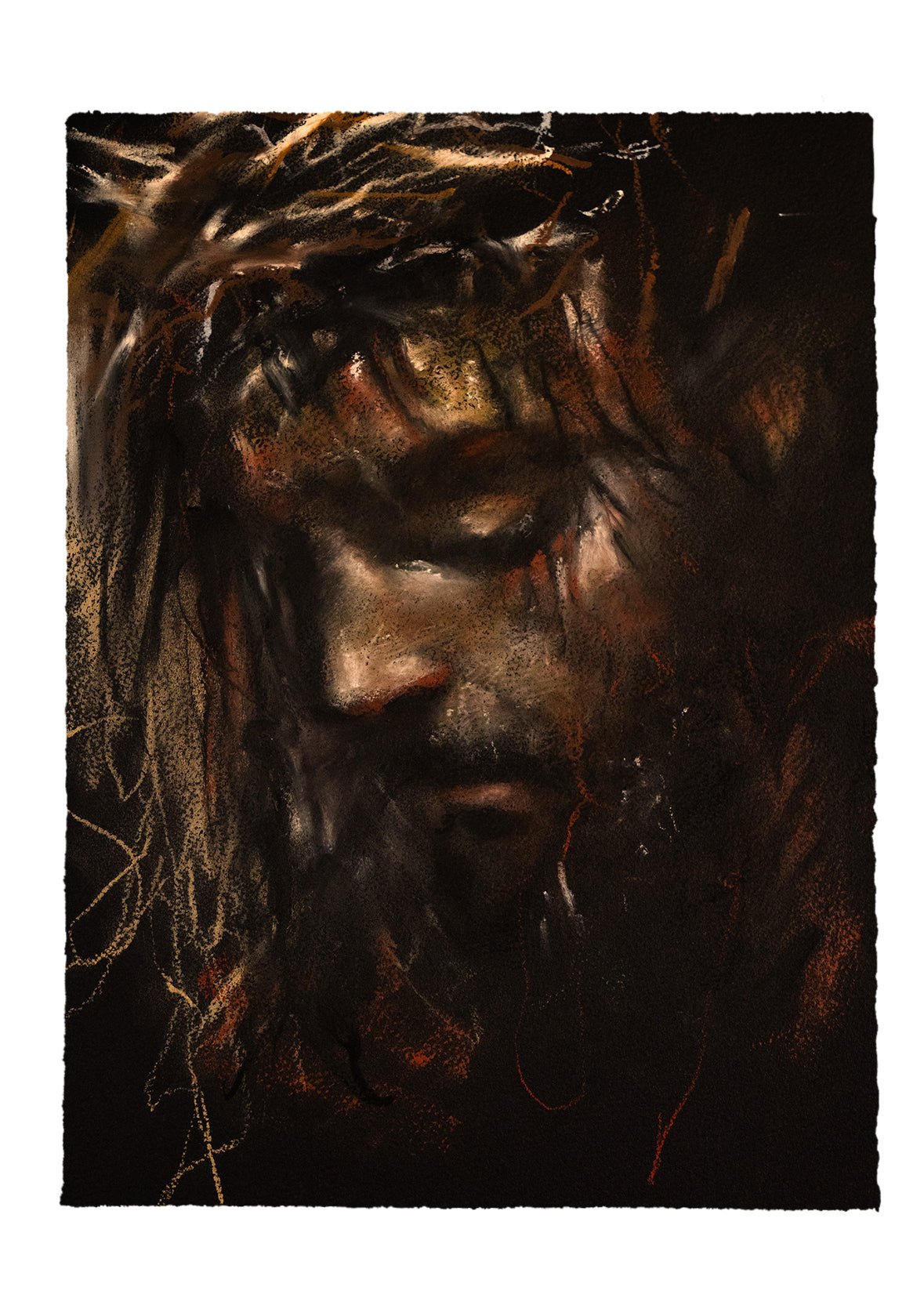 Crown Of Thorns | Original Drawing - Mad Charcoal