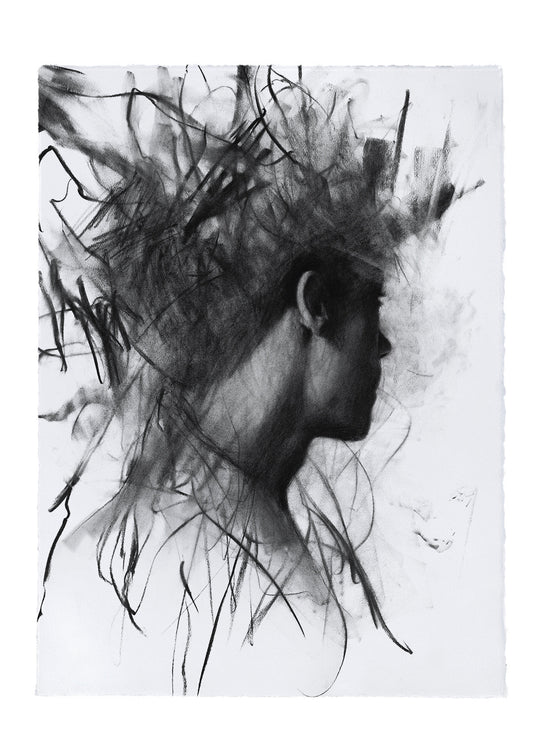Destructive Thoughts | Original Drawing - Mad Charcoal