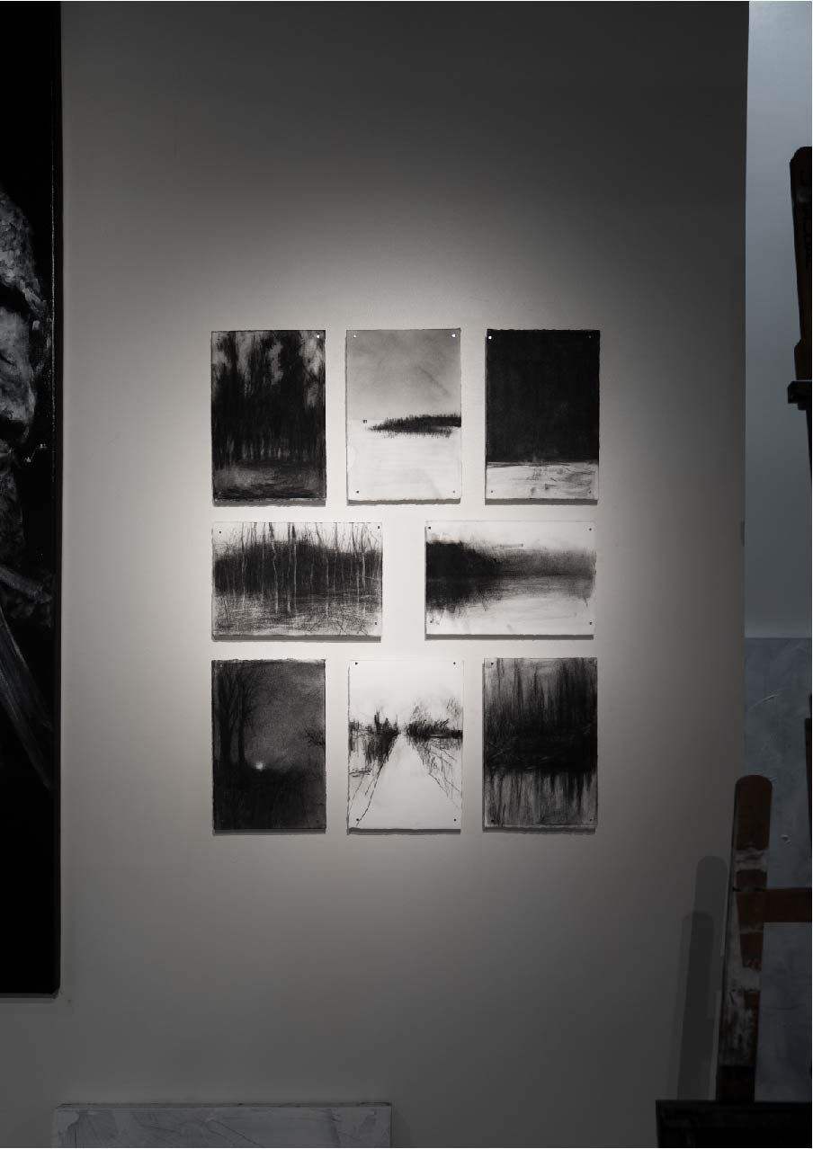 Diaphanous Meditations | Original Drawing - Mad Charcoal