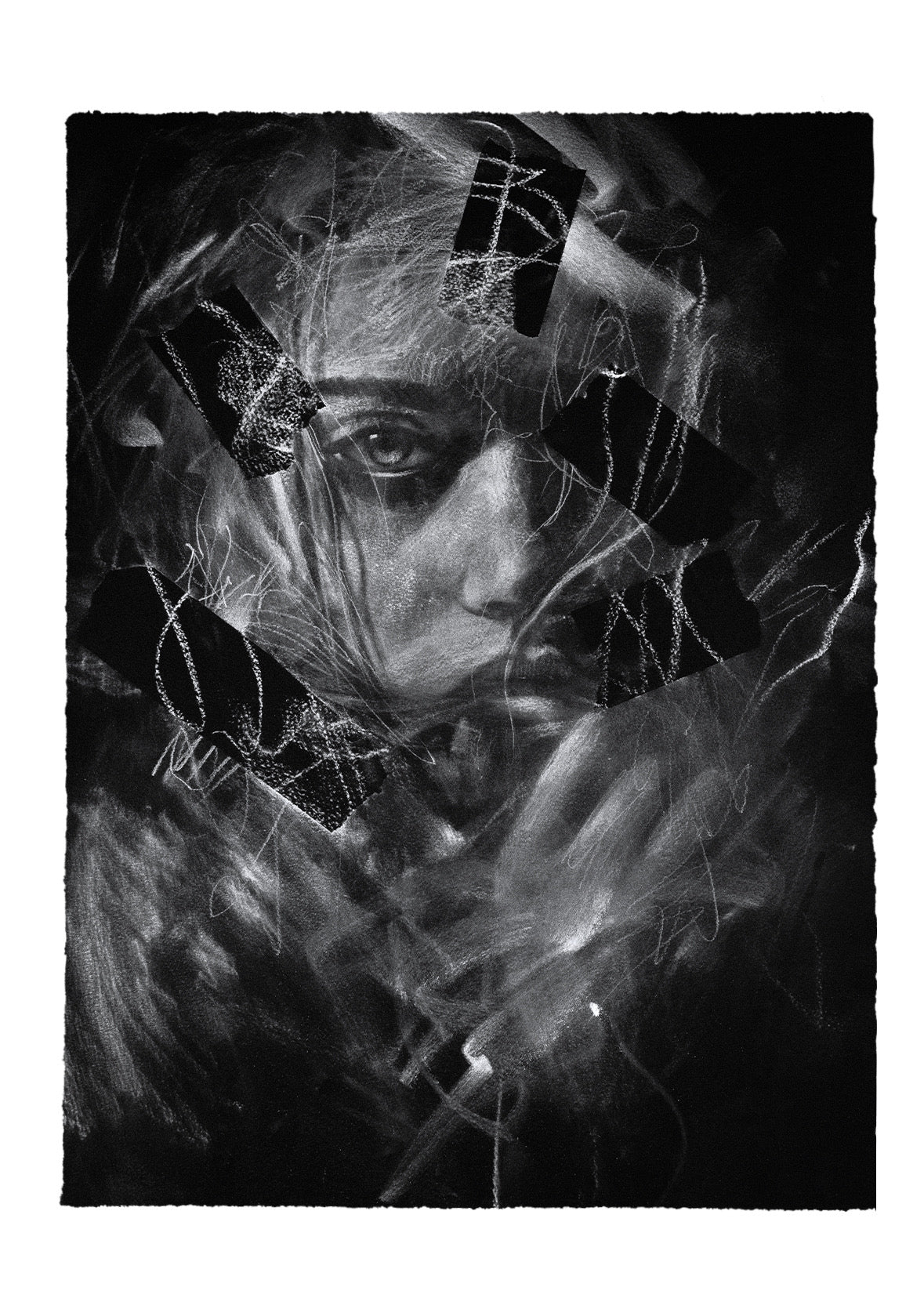Do You Still See Me Beneath It All? | Original Drawing - Mad Charcoal