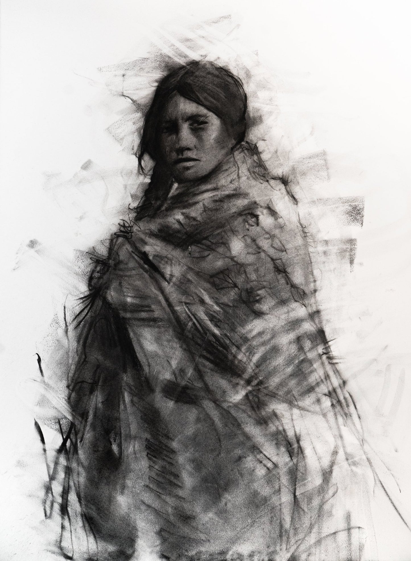 Dream Of The Plains | Original Drawing - Mad Charcoal