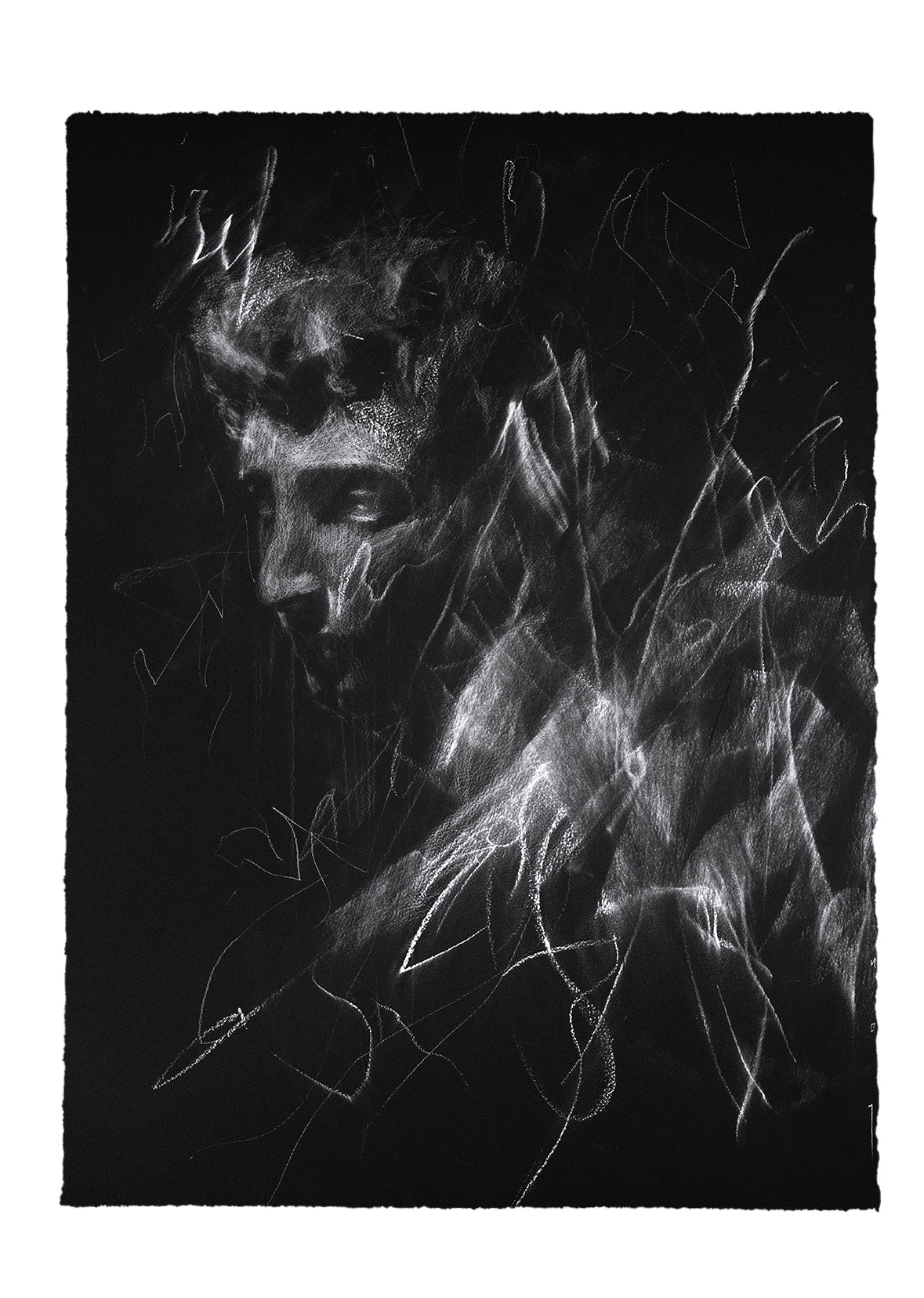 Echos of Darkness | Original Drawing - Mad Charcoal