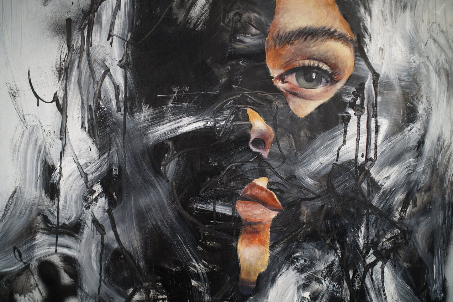 Elegy For Peace | Original Oil Painting - Mad Charcoal