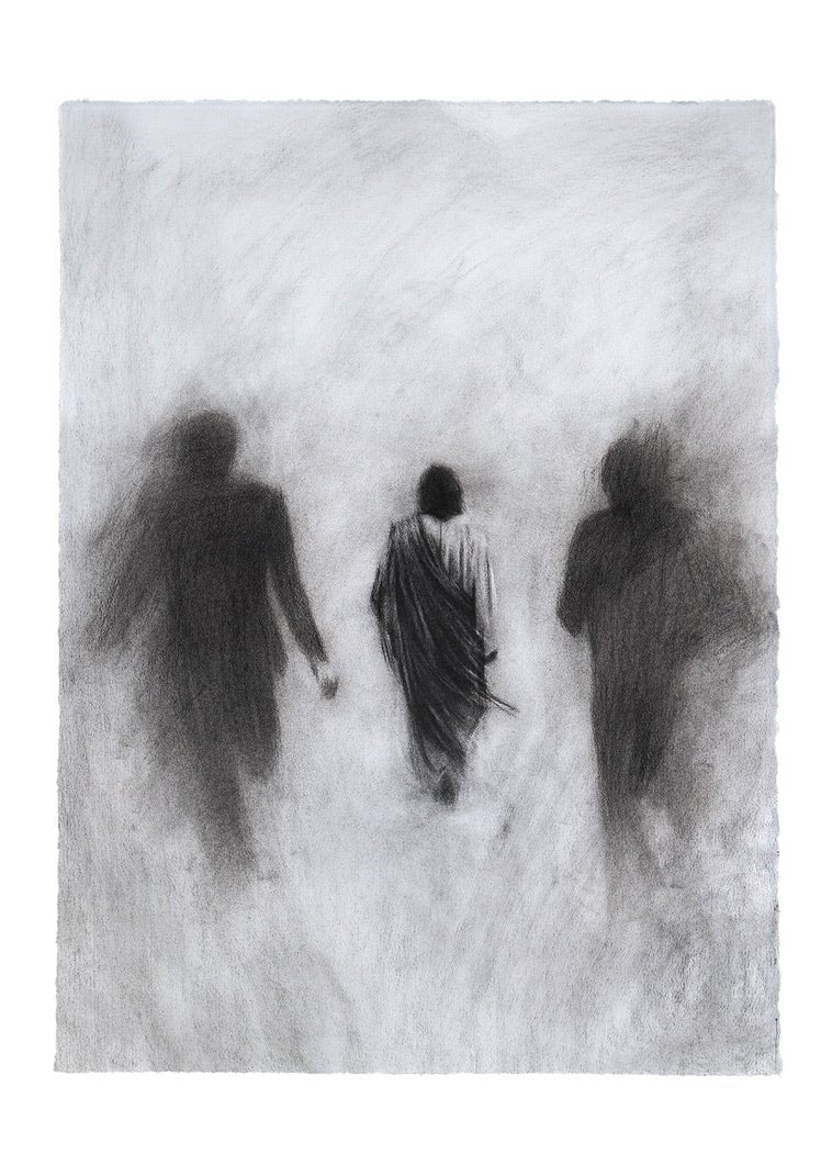 Follow You Anywhere | Original Drawing - Mad Charcoal