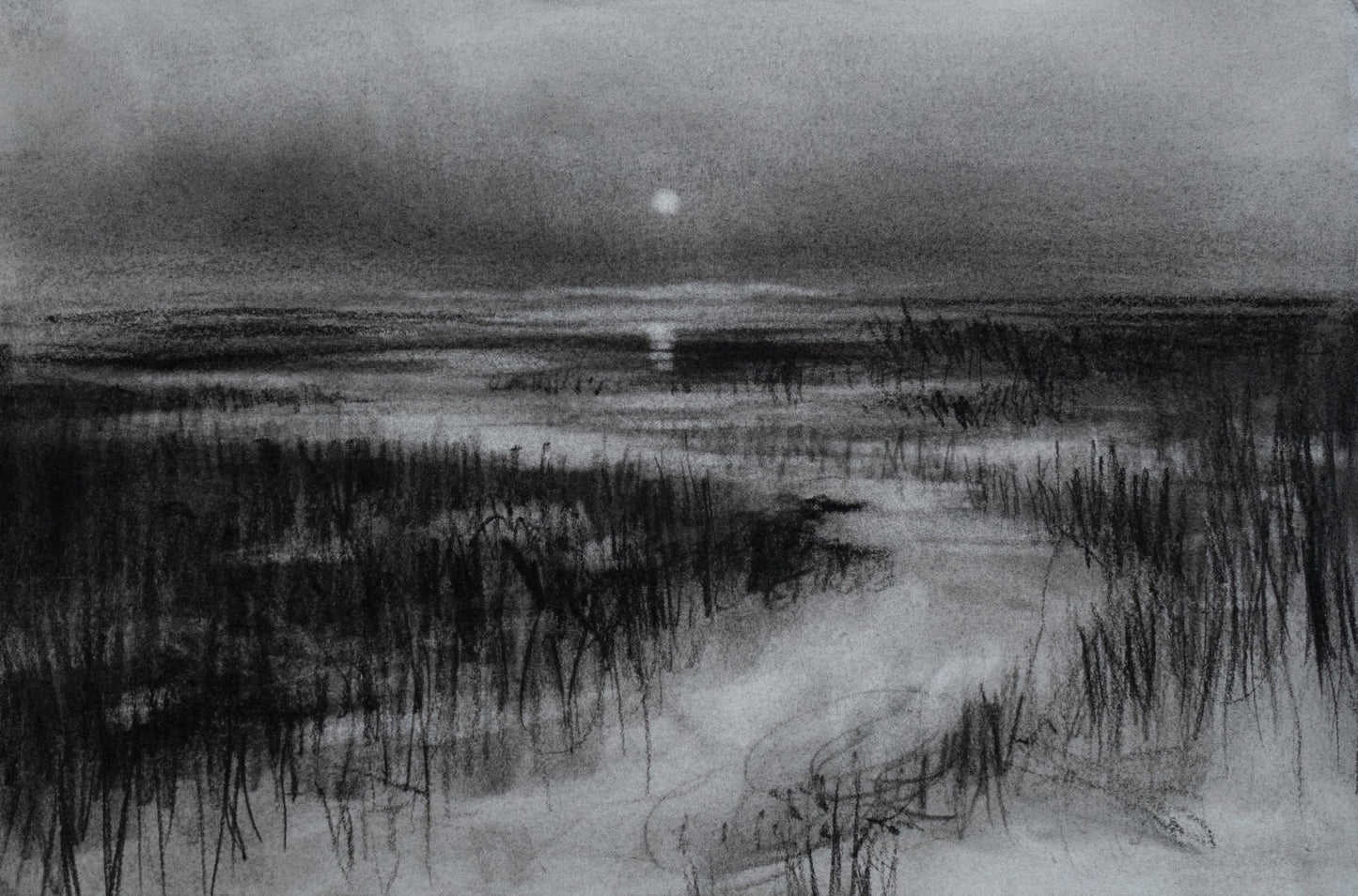 Fractured Silence | Original Drawing - Mad Charcoal