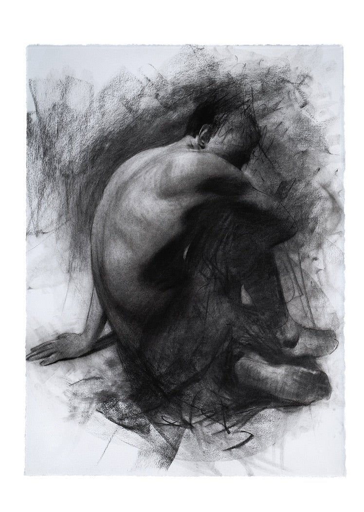 Mystery of the Fallen | Original Drawing - Mad Charcoal