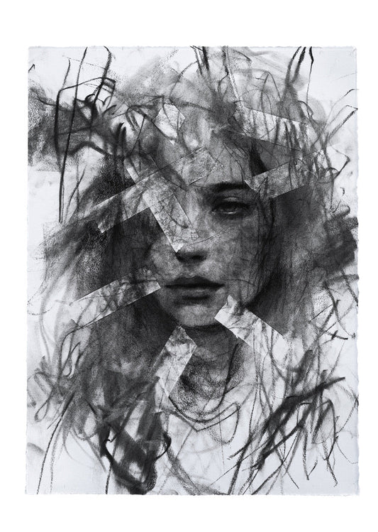 Shadows Of My Past | Original Drawing - Mad Charcoal
