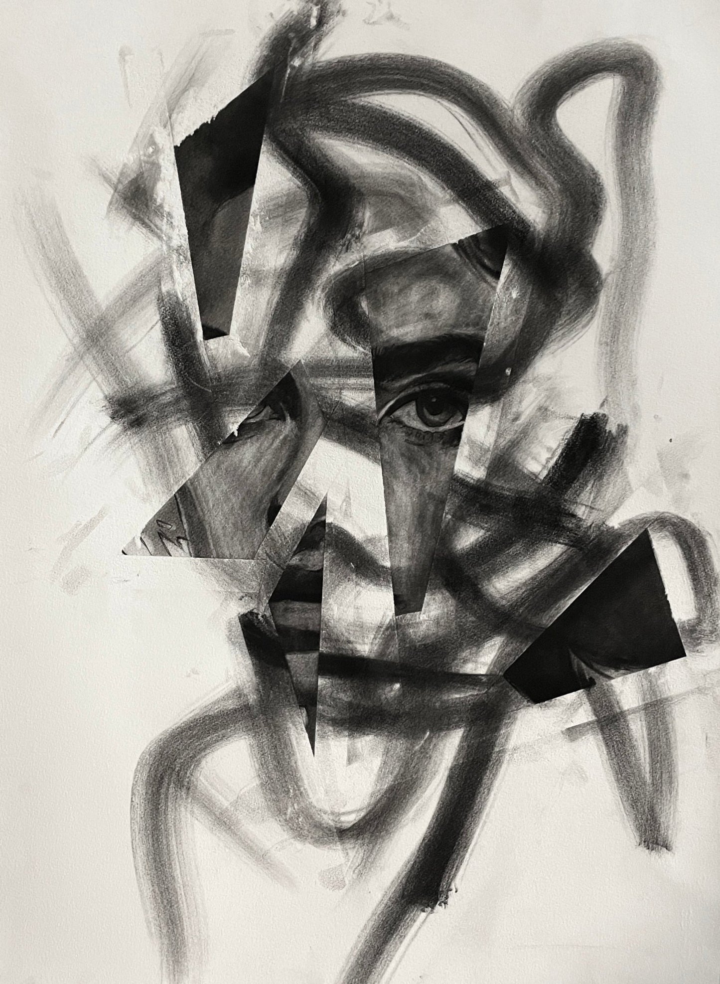 Shattered Heart | Original Drawing - Mad Charcoal