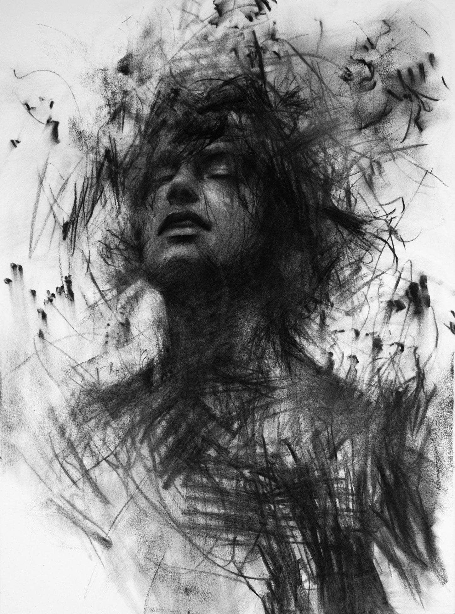 Smoke Without Fire | Original Drawing - Mad Charcoal