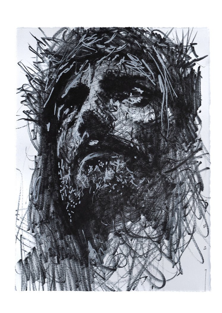 Suffering Servant | Original Drawing - Mad Charcoal