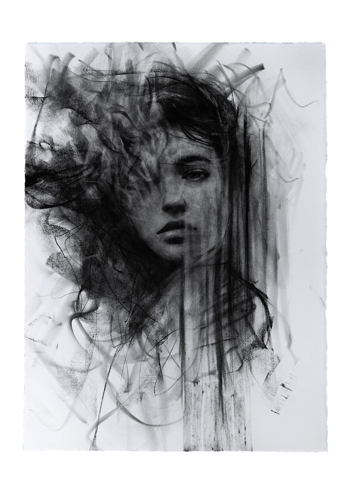 The Duality That Overtakes Me | Original Drawing - Mad Charcoal