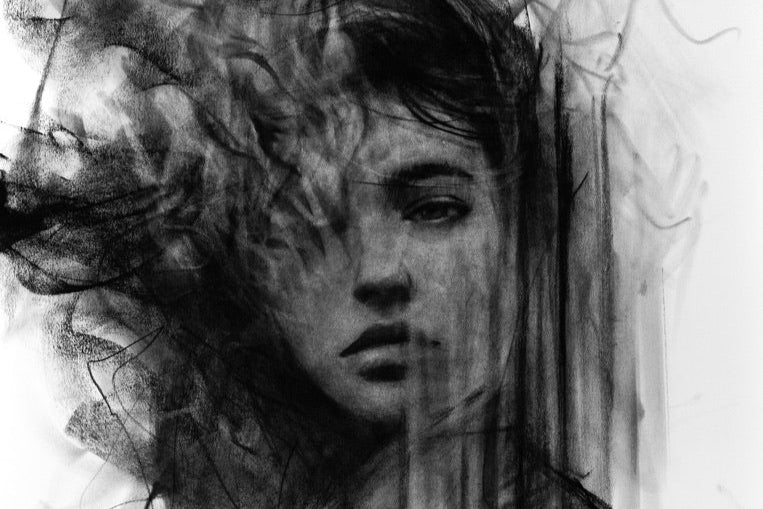 The Duality That Overtakes Me | Original Drawing - Mad Charcoal