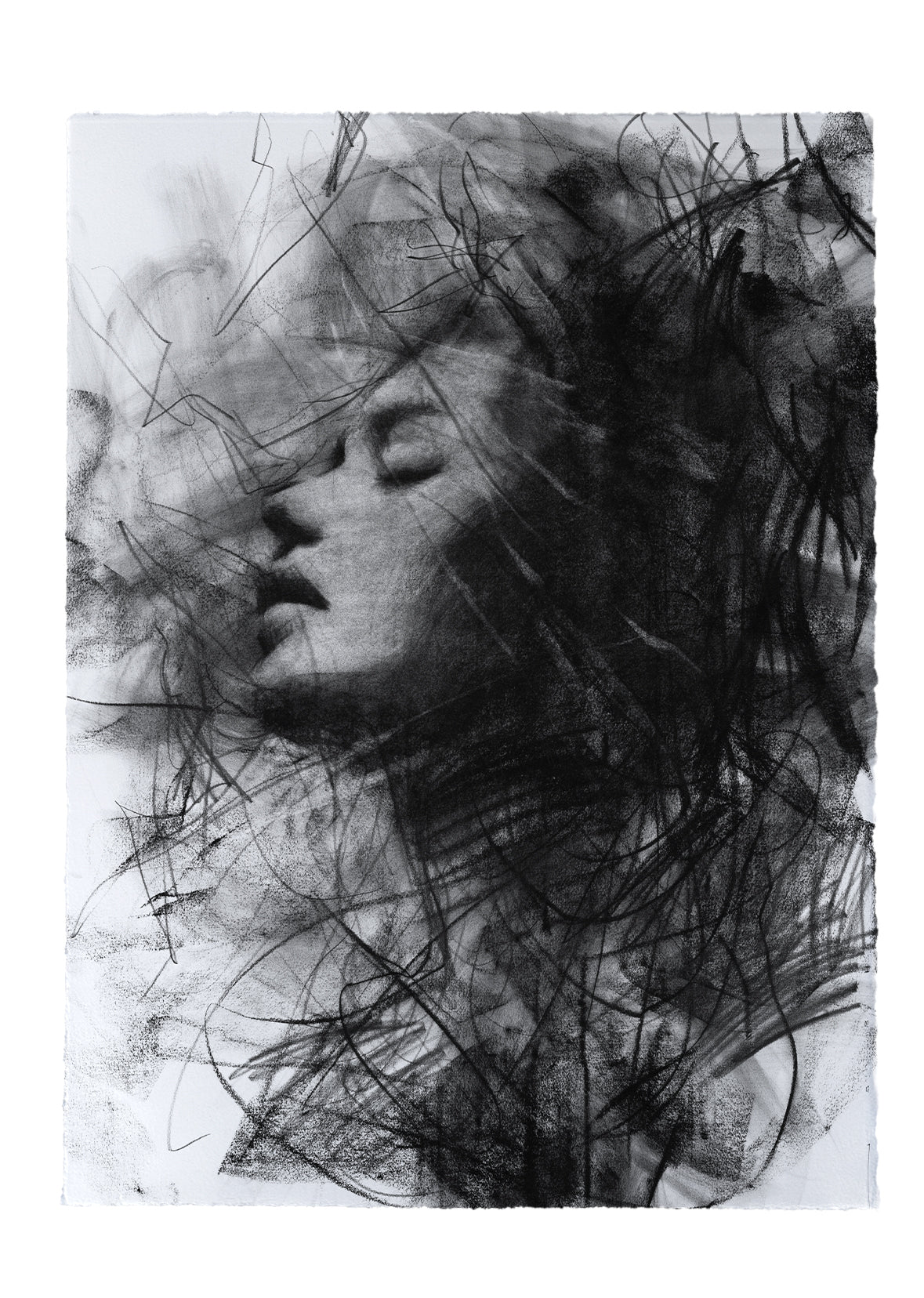 The Gravity Of Stillness | Original Drawing - Mad Charcoal