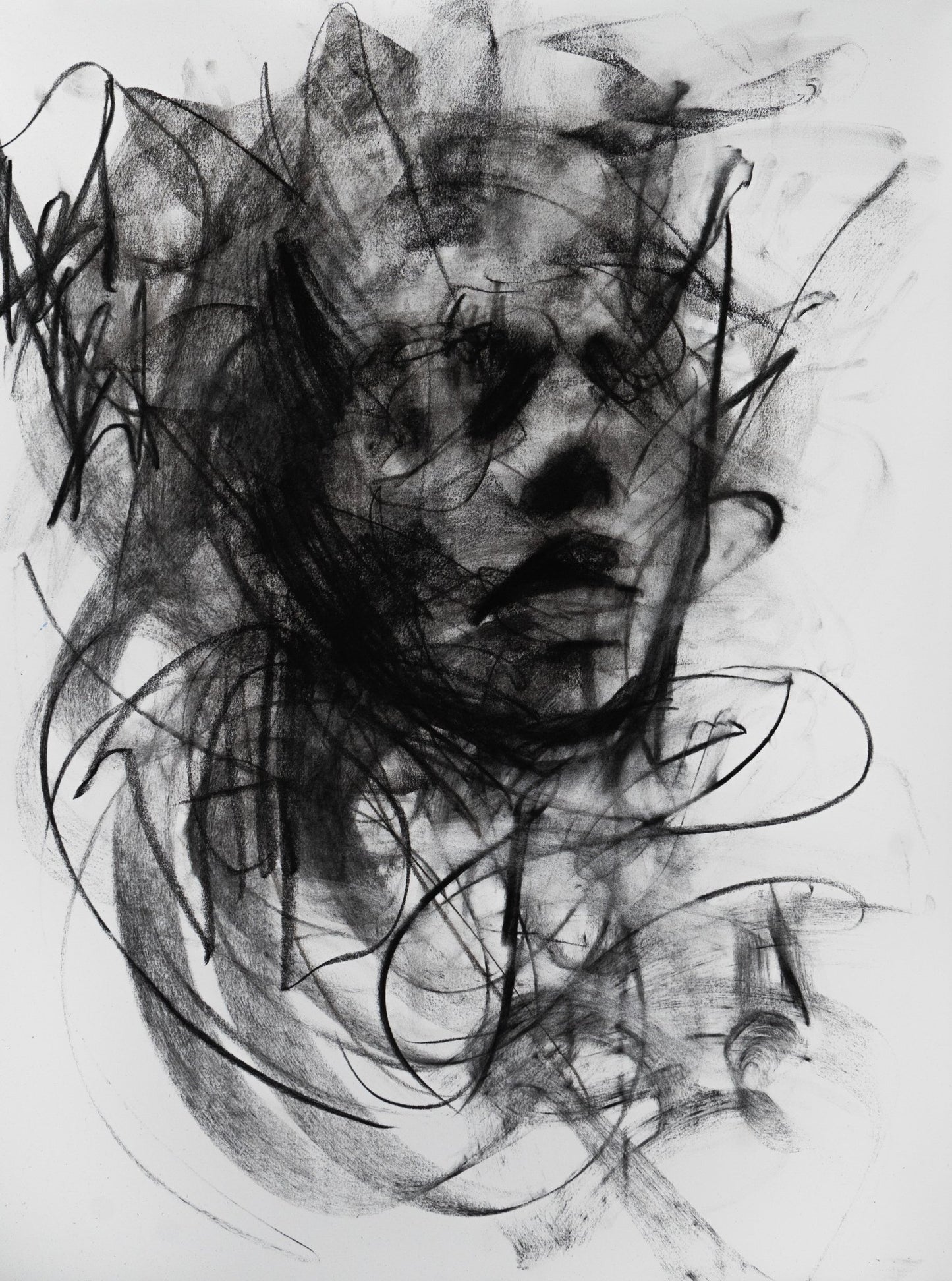 The Shadows Of My Existence | Original Drawing - Mad Charcoal