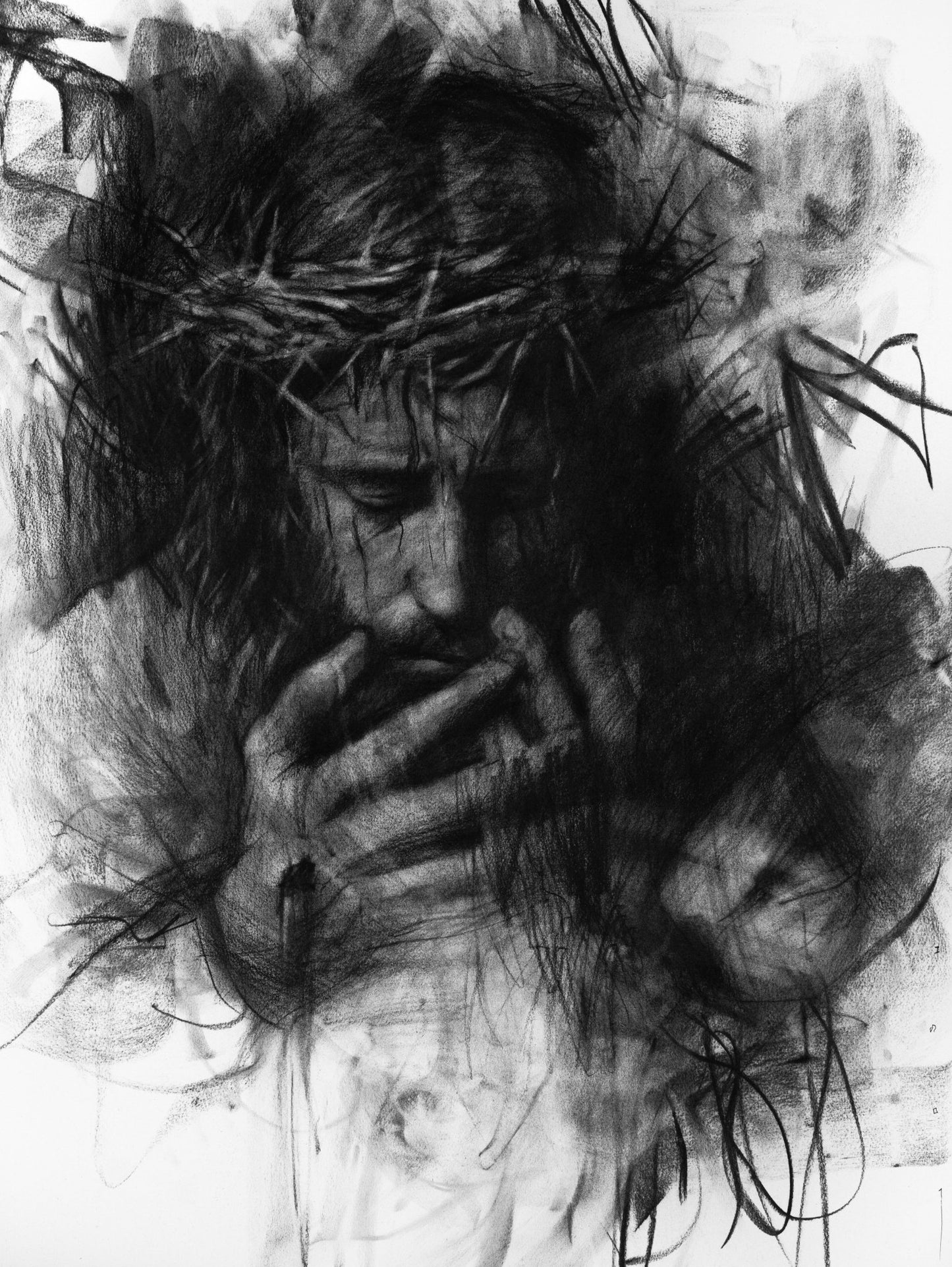 The Suffering Servant | Original Drawing - Mad Charcoal