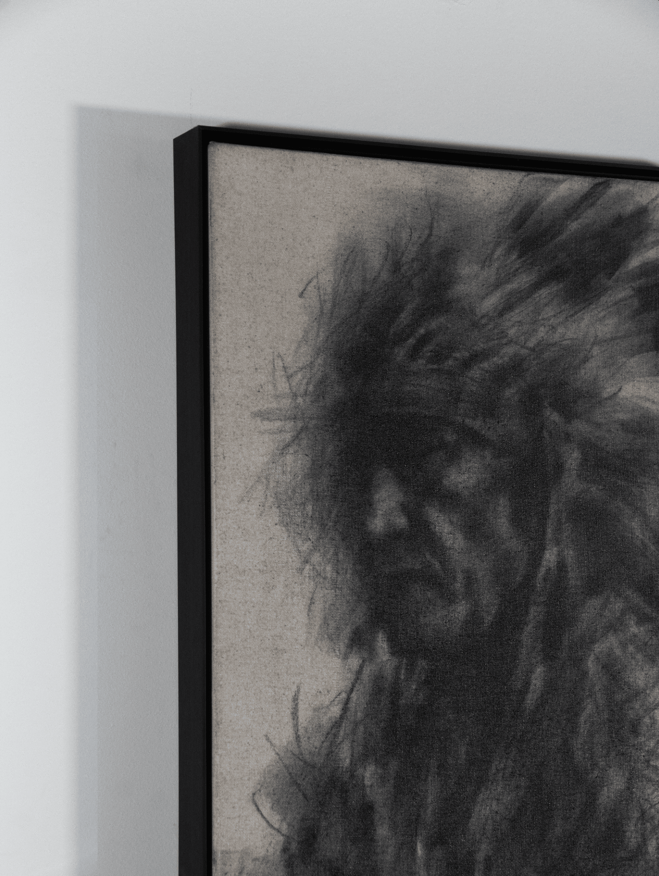 The Wind Knew My Name Before I Did | Original Charcoal on Canvas - Mad Charcoal
