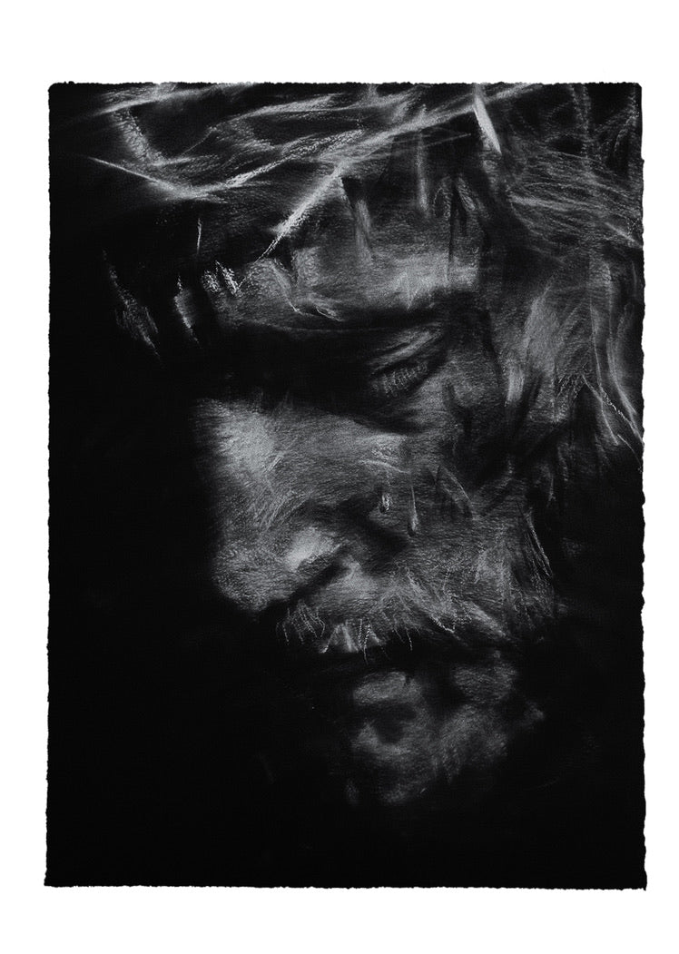 To Gaze Upon The Face Of Love | Original Drawing - Mad Charcoal