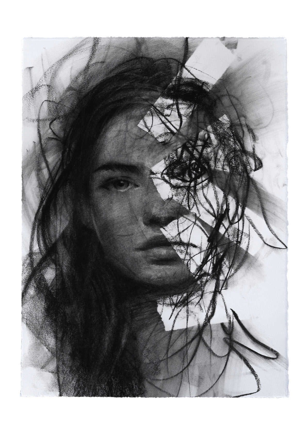 Too Many Reasons To Leave | Original Drawing - Mad Charcoal