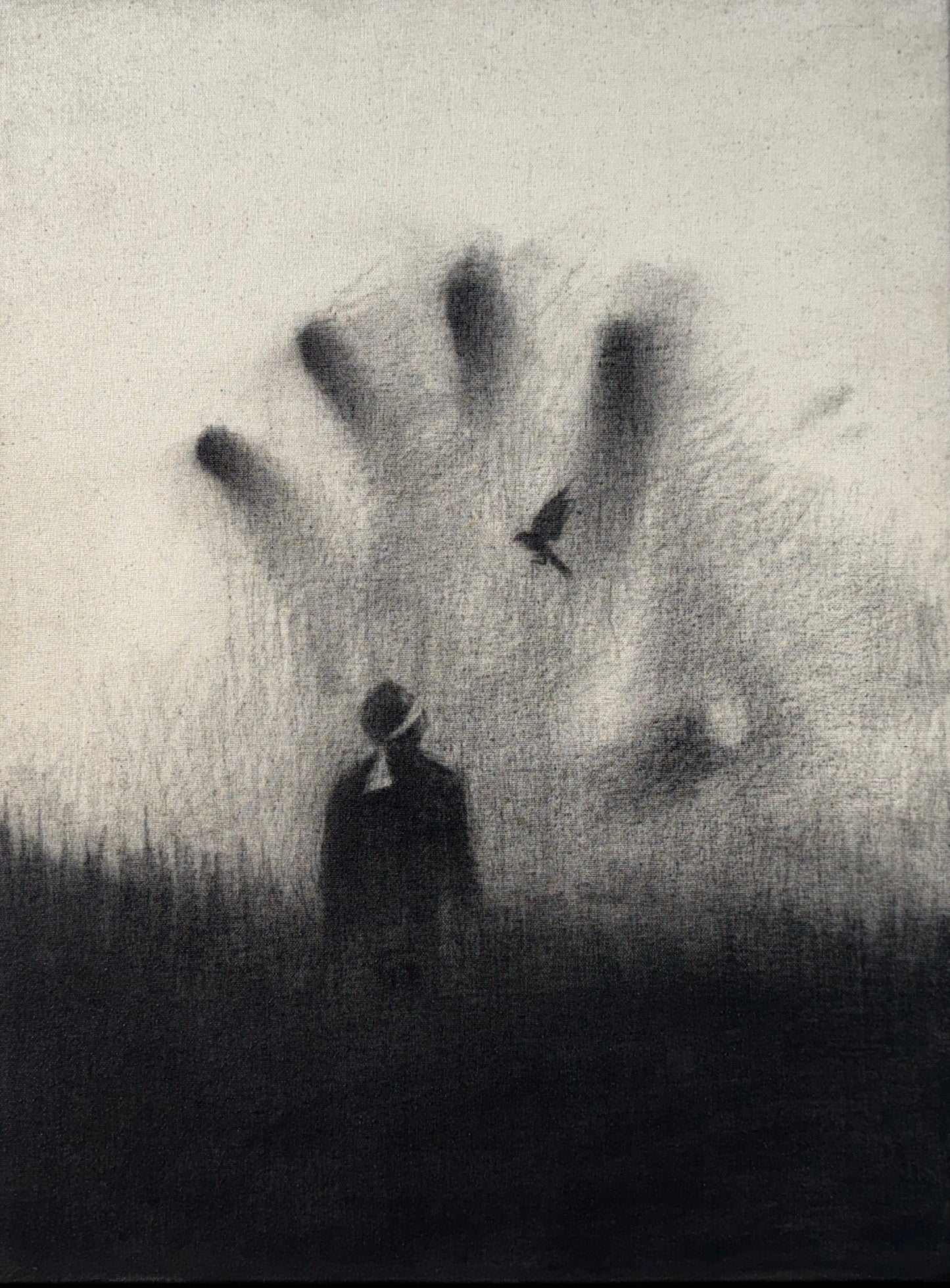 Unseen Sovereignty | Original Charcoal on Canvas - Mad Charcoal