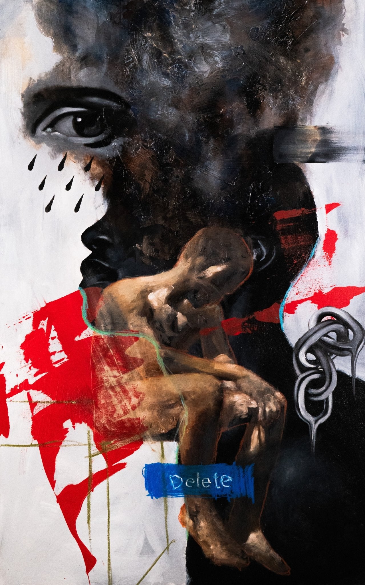 Your Breath Is A Fire That Will Consume You | Original Painting - Mad Charcoal