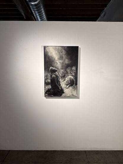 Reverence  | Original Charcoal on Canvas