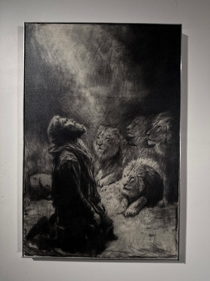 Reverence  | Original Charcoal on Canvas