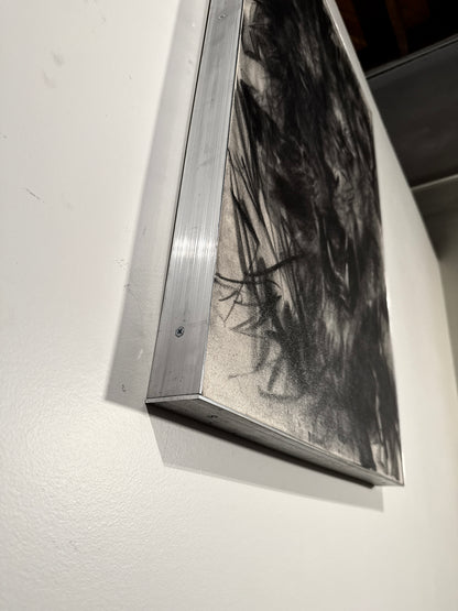 The Sound that Makes the Mountains Tremble  | Original Charcoal on Canvas