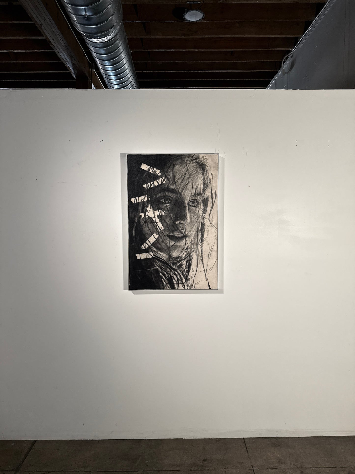 Our Memories Beneath the Surface  | Original Charcoal on Canvas