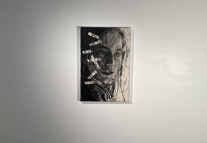 Our Memories Beneath the Surface  | Original Charcoal on Canvas