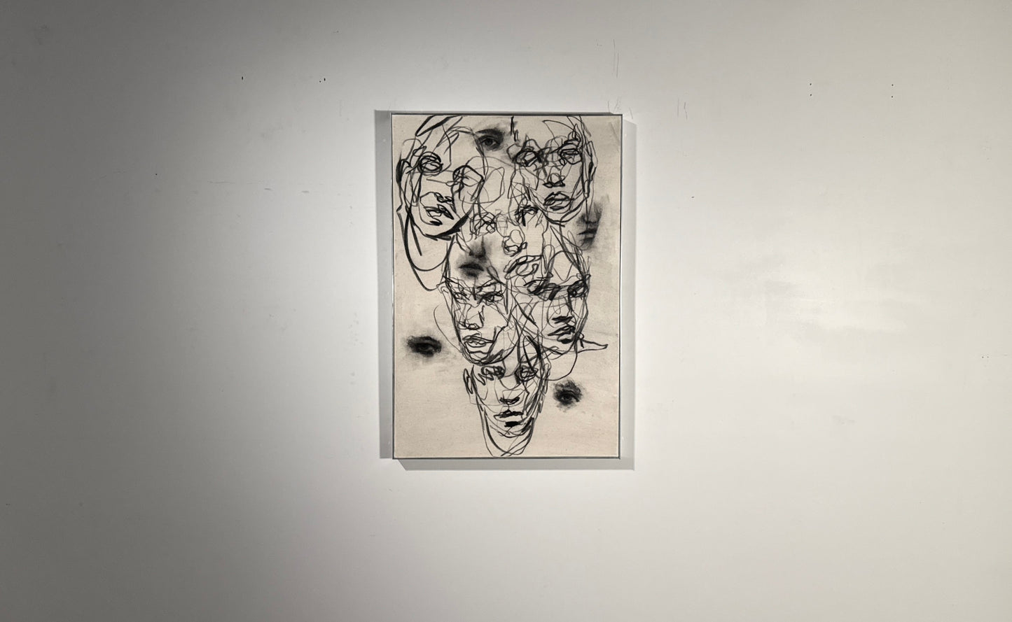 Fragments of My Broken Self  | Original Charcoal on Canvas