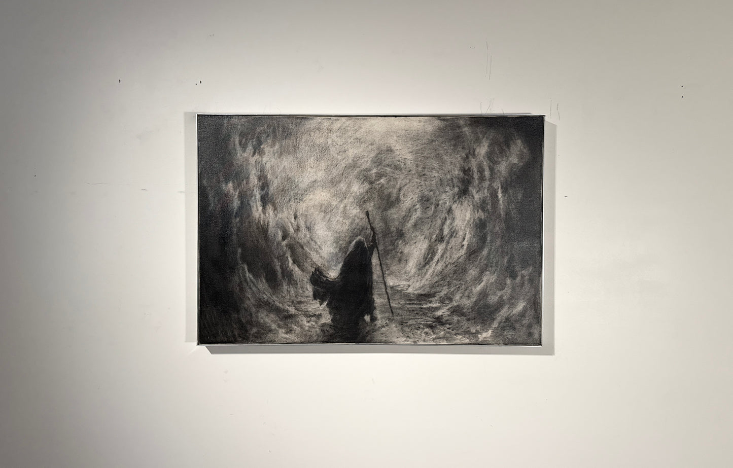 The Way that Was Not There | Original Charcoal on Canvas