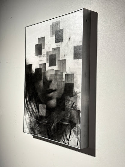 Endless Collapse  | Original Charcoal on Canvas