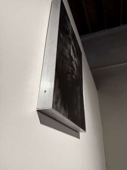 The Word Entered Our Dust | Original Charcoal on Canvas