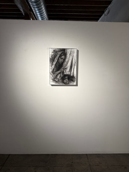 Reverence  | Original Charcoal on Canvas