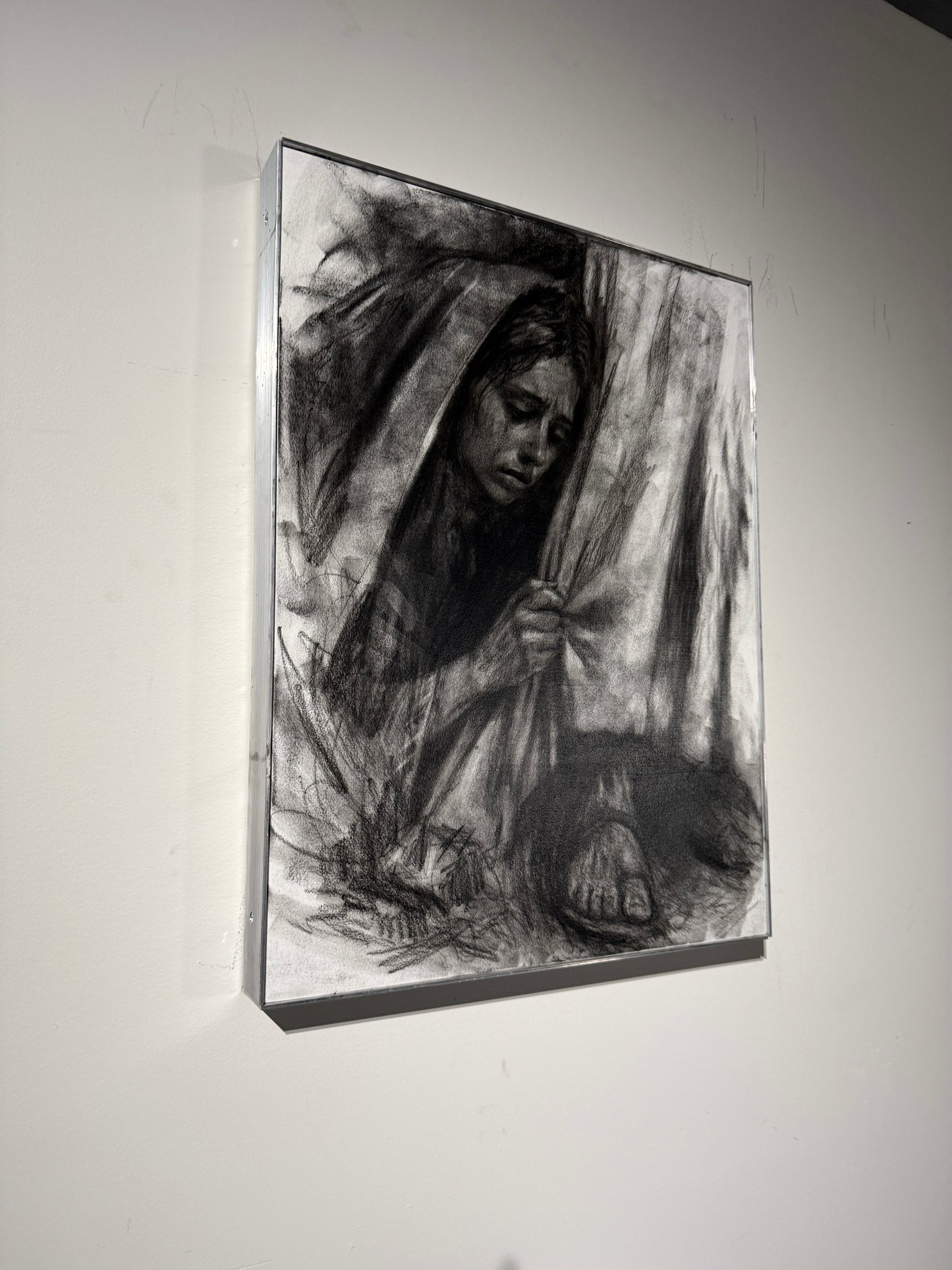Reverence  | Original Charcoal on Canvas