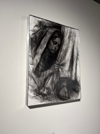 Reverence  | Original Charcoal on Canvas