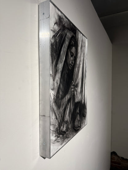 Reverence  | Original Charcoal on Canvas