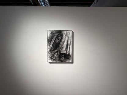 Reverence  | Original Charcoal on Canvas