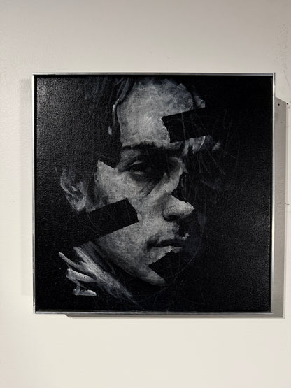 The Distance Within  | Original Charcoal on Canvas