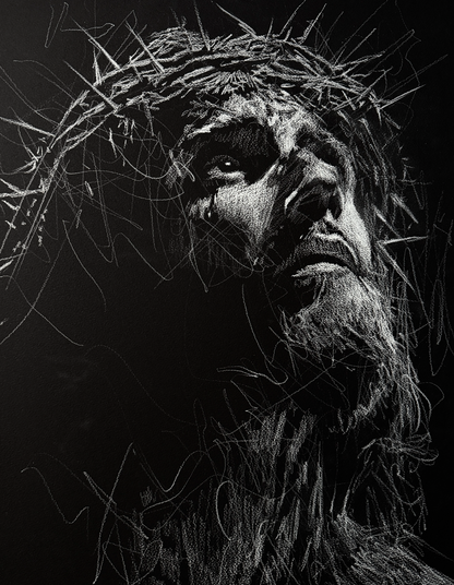 What Love Endured  | Original Charcoal on Canvas
