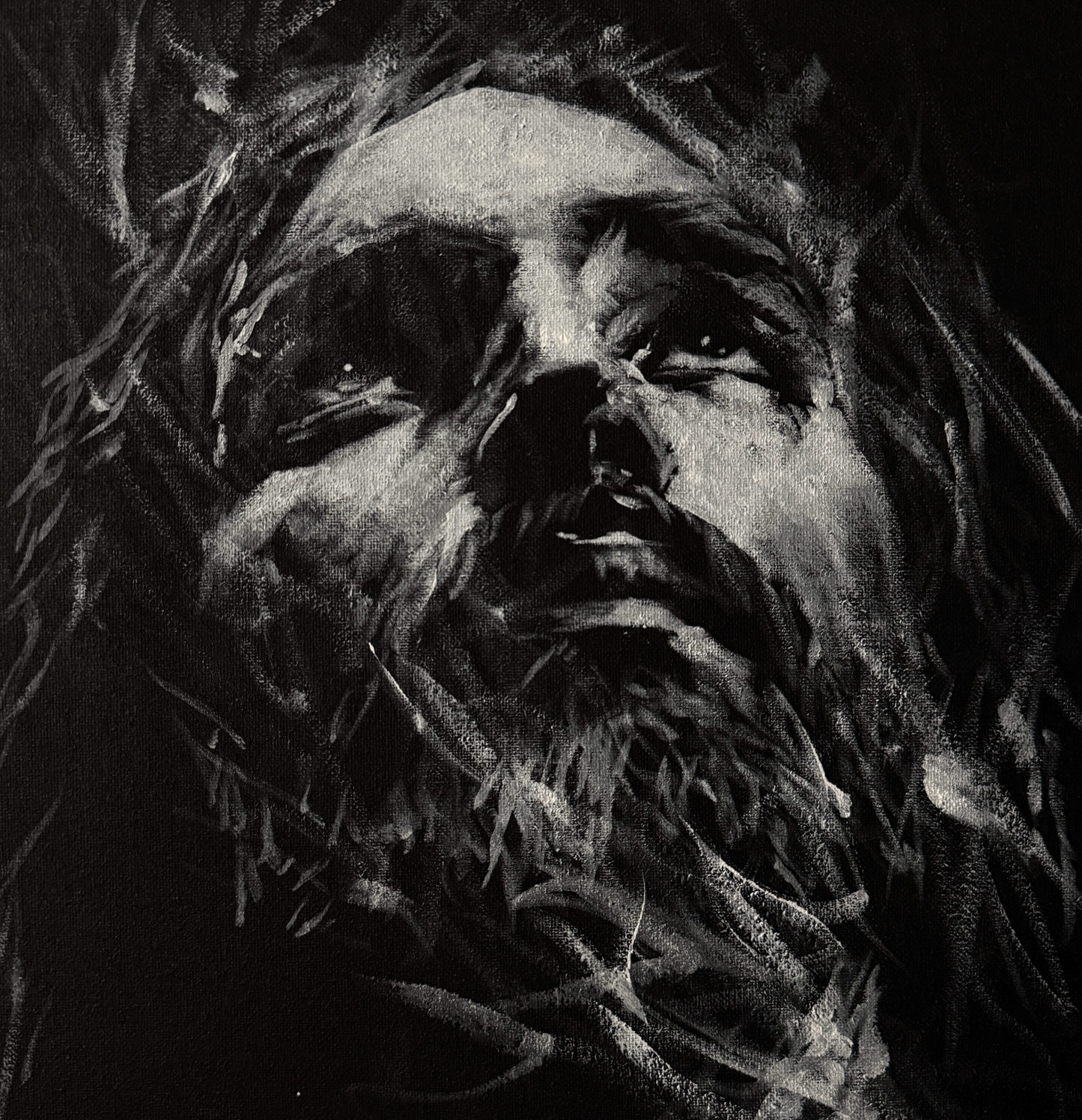 Reverence  | Original Charcoal on Canvas