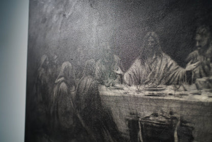 A Covenant in Shadow | Original Charcoal on Canvas - Mad Charcoal