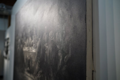 A Covenant in Shadow | Original Charcoal on Canvas - Mad Charcoal