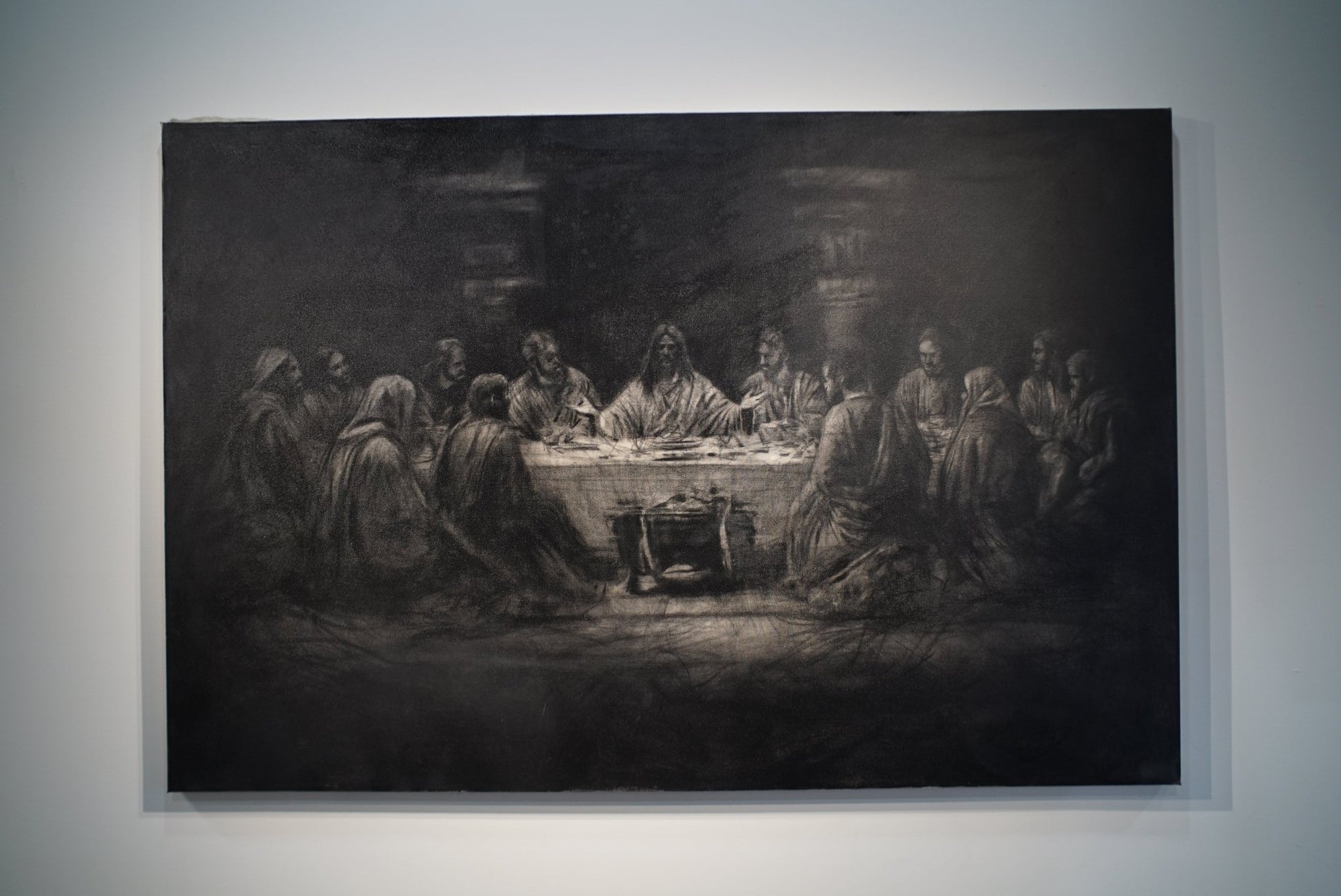 A Covenant in Shadow | Original Charcoal on Canvas - Mad Charcoal