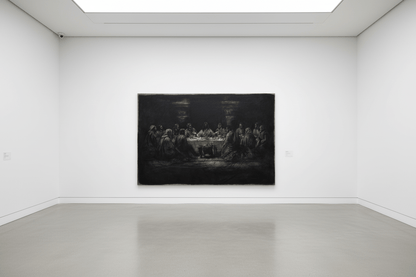 A Covenant in Shadow | Original Charcoal on Canvas - Mad Charcoal